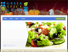 Tablet Screenshot of greekspicegrill.com